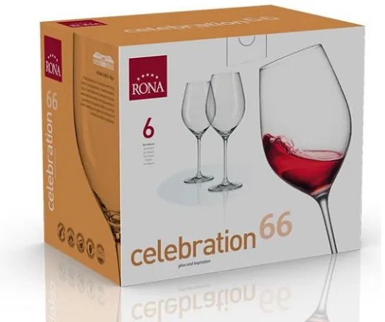Rona Poháre na víno CELEBRATION 660 ml, 6 ks