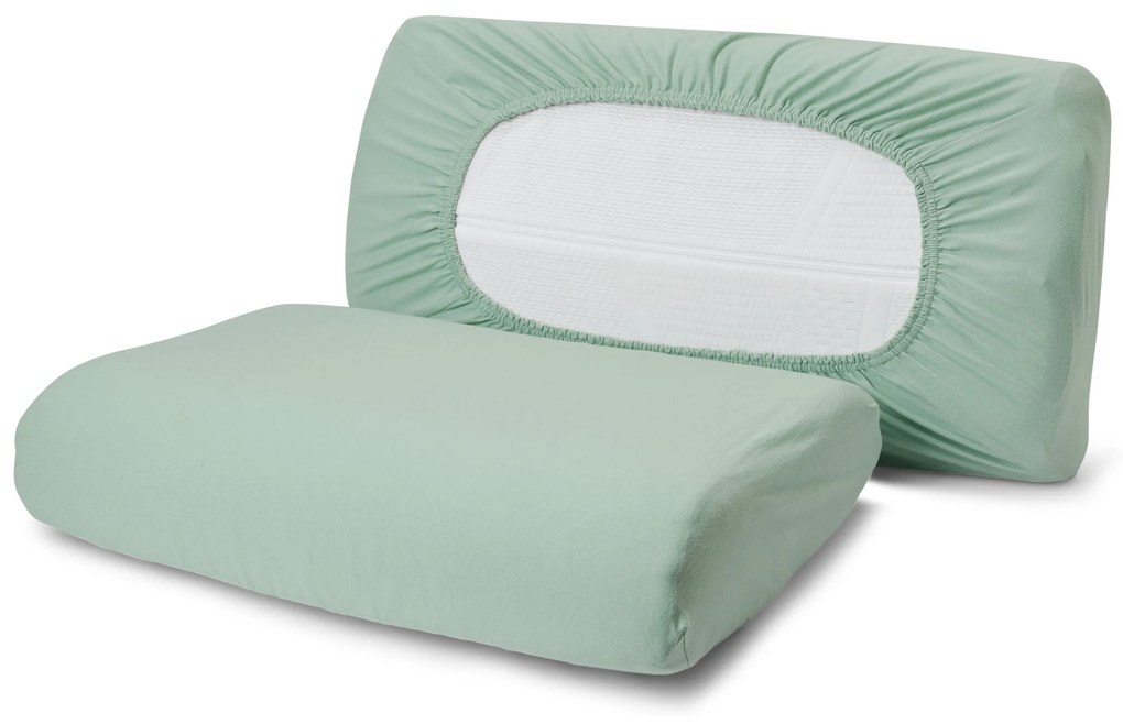 Džersejové poťahy na šijový vankúšik, 2 ks, zelené