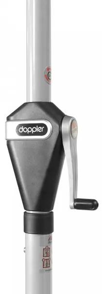 Doppler ACTIVE 280 cm -  automatický naklápací slnečník s kľukou, 100 % polyester