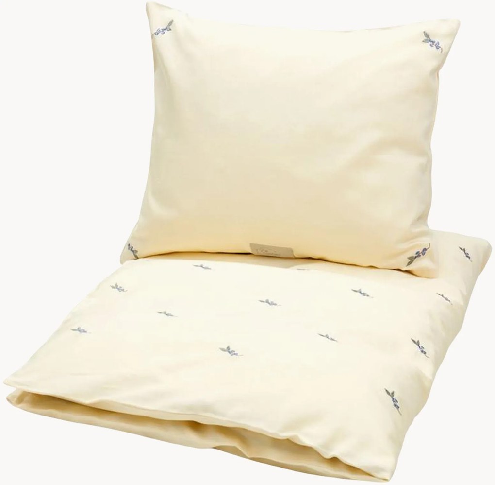 Detská posteľná bielizeň z bavlneného saténu Blueberry