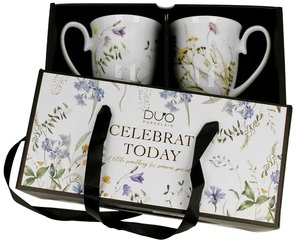 Porcelánový hrnček na nohe Royal Melody 340 ml sada 2ks