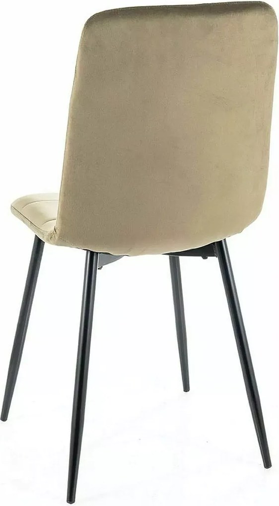 SI Ivo Velvet stolička tmavá béžová