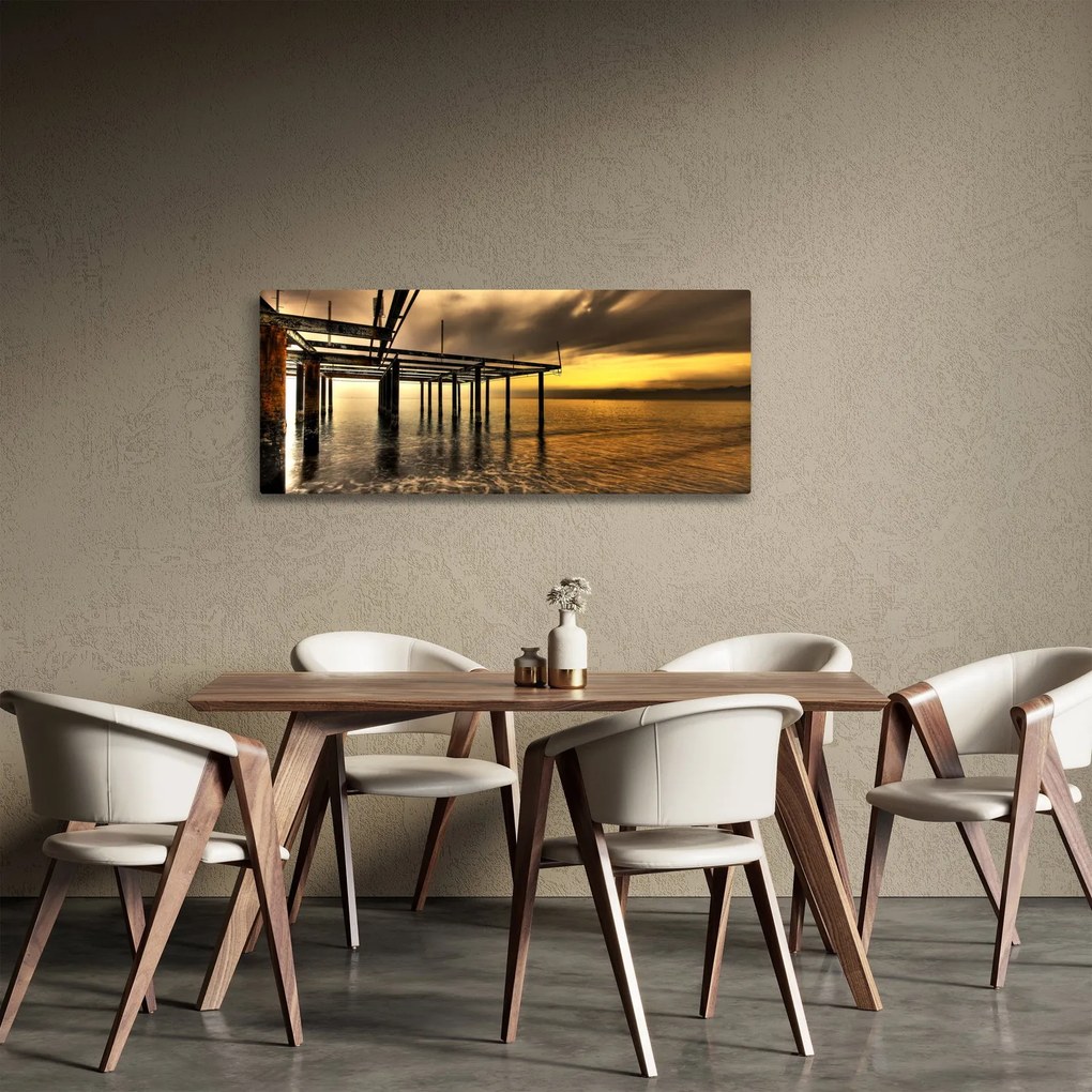 Obraz - Architektúra pri pobreží (120x50 cm)