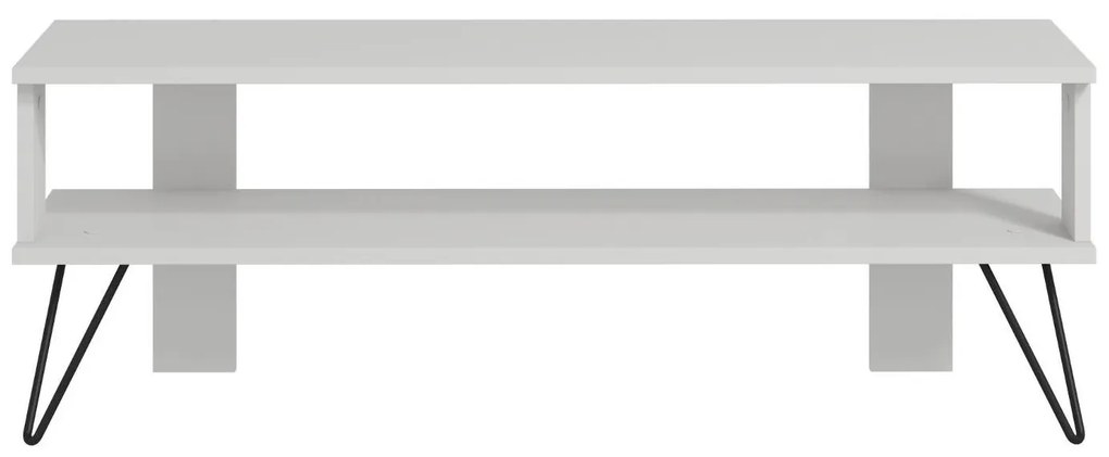 TV stolík/skrinka Dual (biela). Akcia -20%. Vlastná spoľahlivá doprava až k Vám domov. 1107984