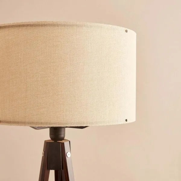 Stojacia lampa AYD 1xE27/40W/230V hnedá/béžová