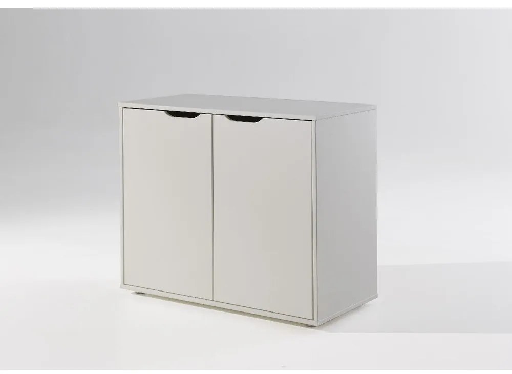 Biela úložná skrinka Vipack Pino