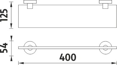 Nimco Polica, 40 cm UNIX - UN 13091B-40-26