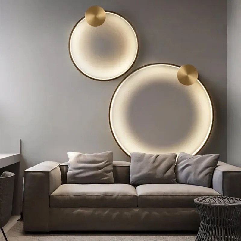 Toolight Toolight, LED nástenné svietidlo 30cm, 13W, APP1385-CW, zlatá matná, OSW-00939