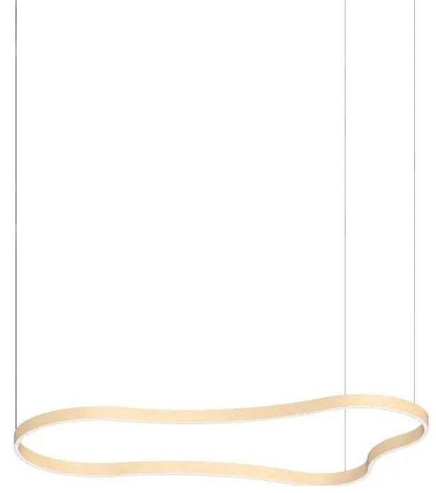 Ideal Lux - LED Luster na lanku WAVES LED/54W/230V CRI 90 mosadz