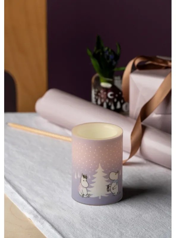 LED sviečka Moomin Snowfall 10cm