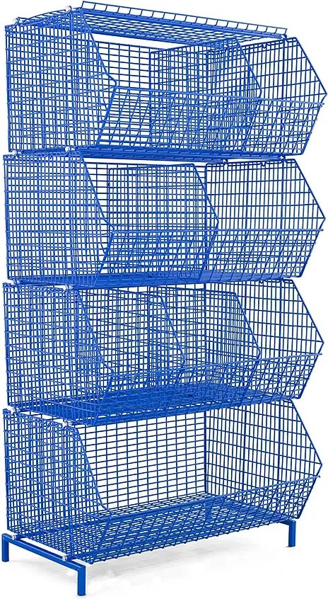 Priemyselný úložný kôš KS3 1050x680x480 mm, stohovateľný