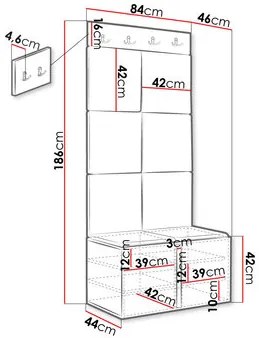 Predsieň Torro IV (biela + béžová). Akcia -6%. Vlastná spoľahlivá doprava až k Vám domov. 1123083