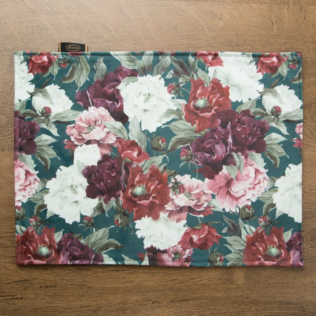 SADA 4 KS PRESTIERANIE NA STÔL VELVET 2 30X40 CM VZOROVANÁ