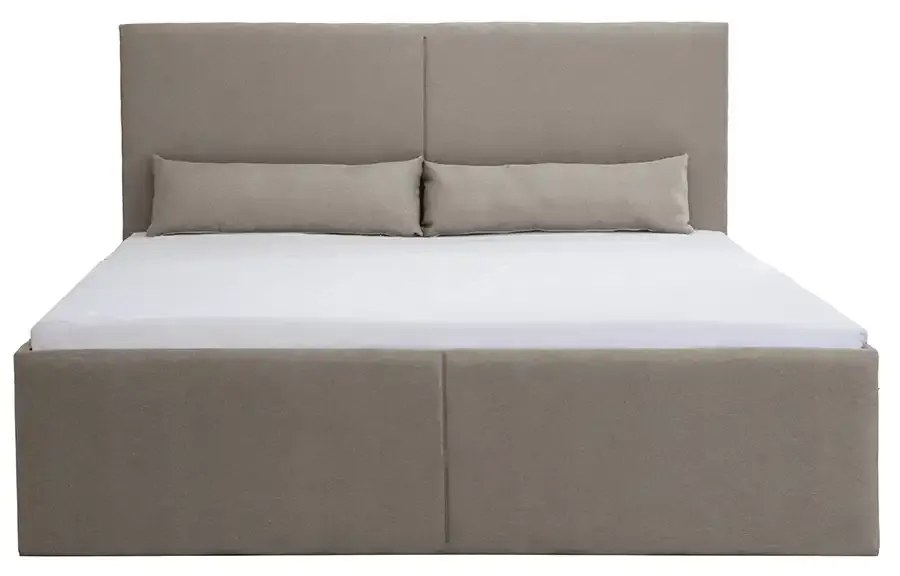 Čalúnená posteľ s úložným priestorom KARL 140 x 200 cm Béžová