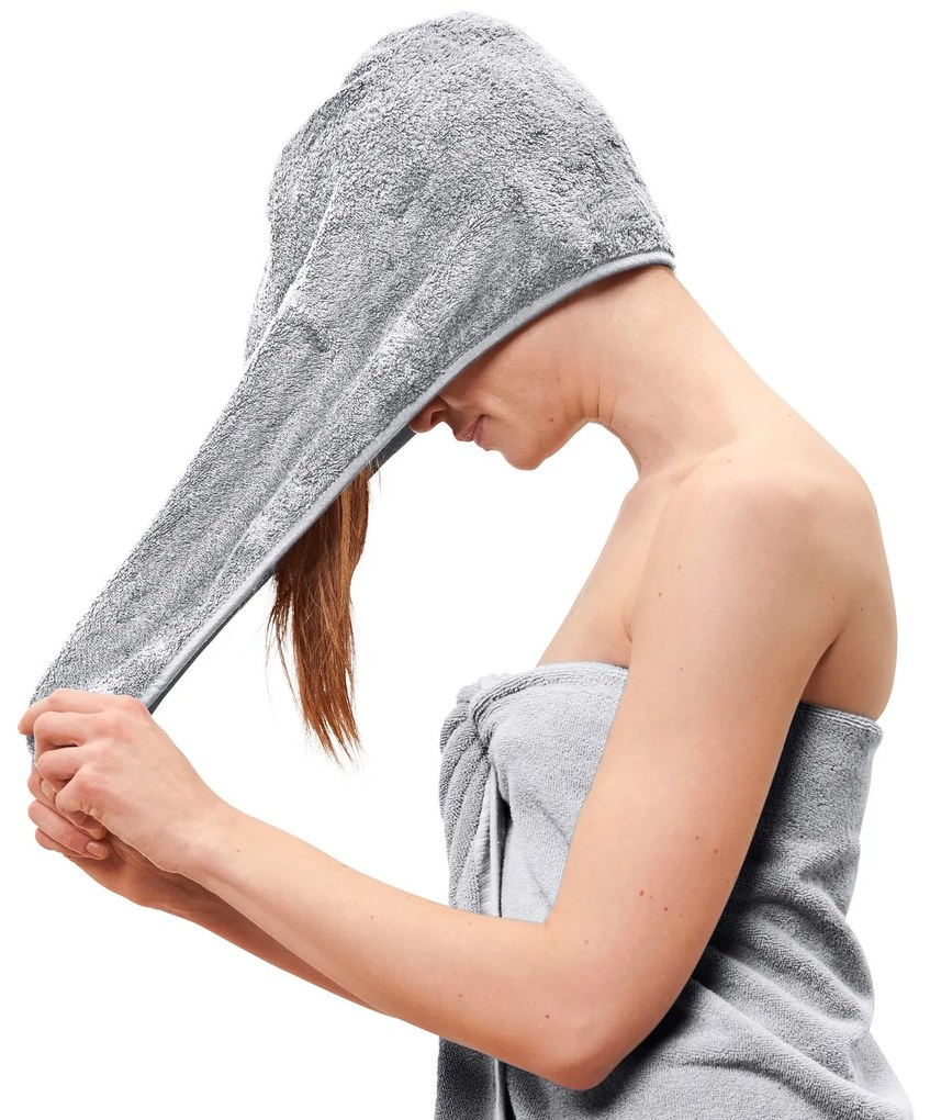 Uterákový turban, sivý