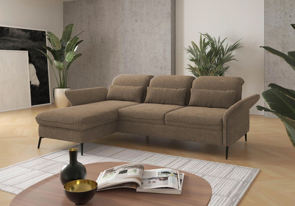 XXXLutz ROHOVÁ SEDAČKA, textil, svetlohnedá Sit & More - Sedačky - 000144011882