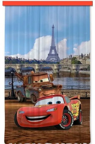 AG ART Detský zatemňovací záves Cars in Paris, 140 x 245 cm