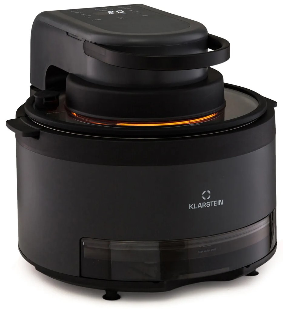 Klarstein Vendure, teplovzdušná fritéza s parnou funkciou, 1250 W, 5 l, 6 programov