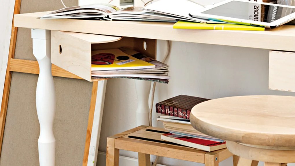 Čisté dřevo Drevený organizér / priečinok na dokumenty alebo časopisy