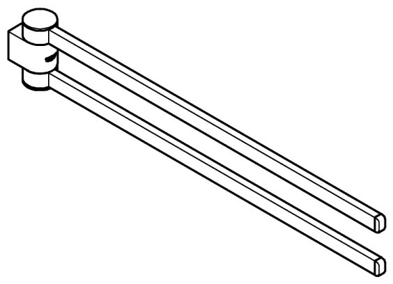 GROHE 41063000 - Držiak na uteráky SELECTION 441 mm lesklý chróm