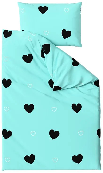 Obliečky z mikrovlákna CORAZON BLEND modré Rozmer obliečky: 70 x 90 cm | 140 x 220 cm