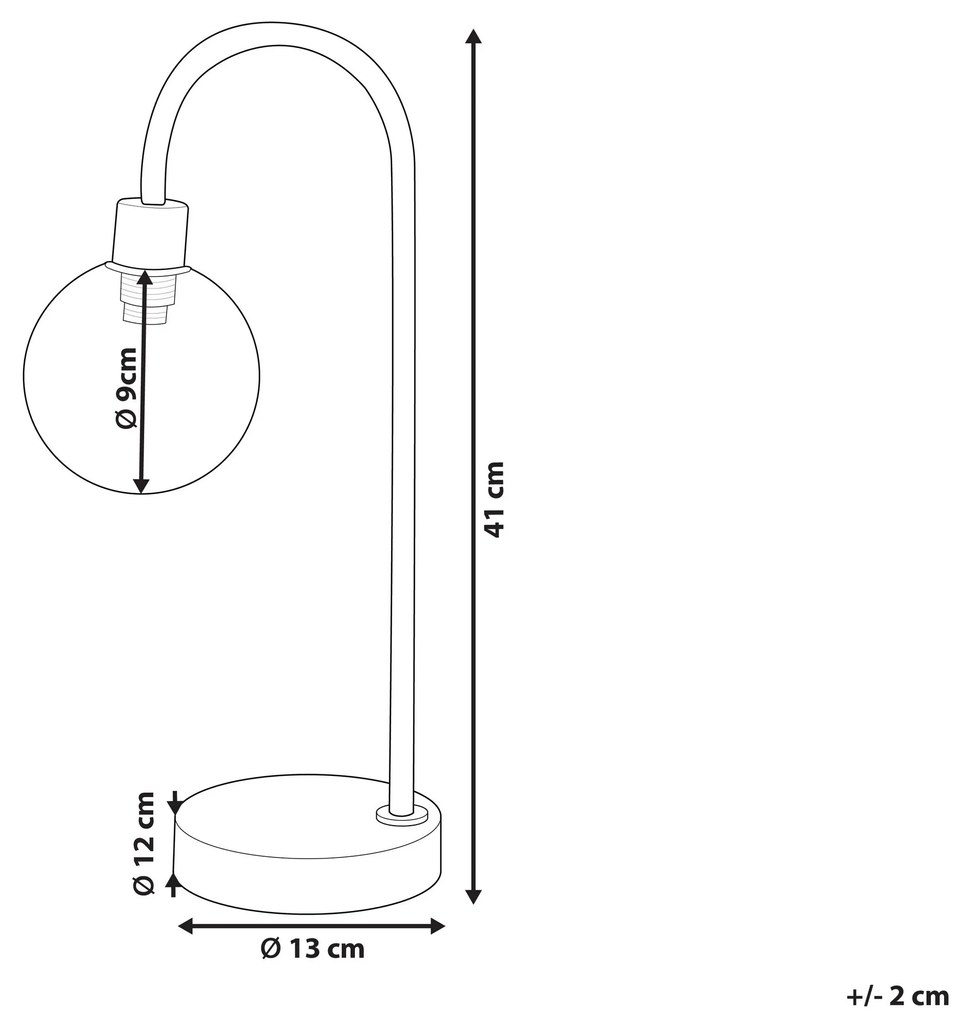 Stolná lampa zlatá RAMIS Beliani