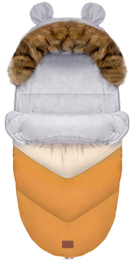 Tutumi Teddy PRO-V, detský spací vak 90x50 cm, oranžová, NAZ-12309