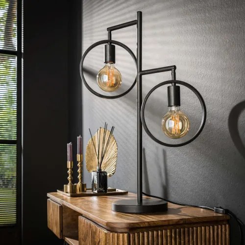 Stolová lampa 74-82 Ring 2L Charcoal  - Komfort-nábytok