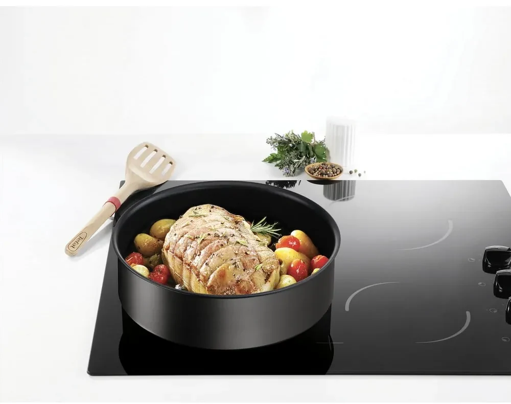 Hliníkové panvice v súprave 2 ks s nepriľnavým povrchom/s odnímateľnou rukoväťou ø 28 cm INGENIO Eco Resis L3979102 – Tefal