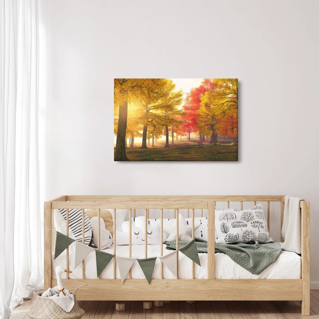 Obraz jesenných stromov (90x60 cm)