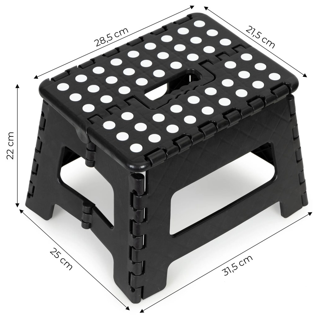 ModernHome Skladacia plastová stolička - 22 cm