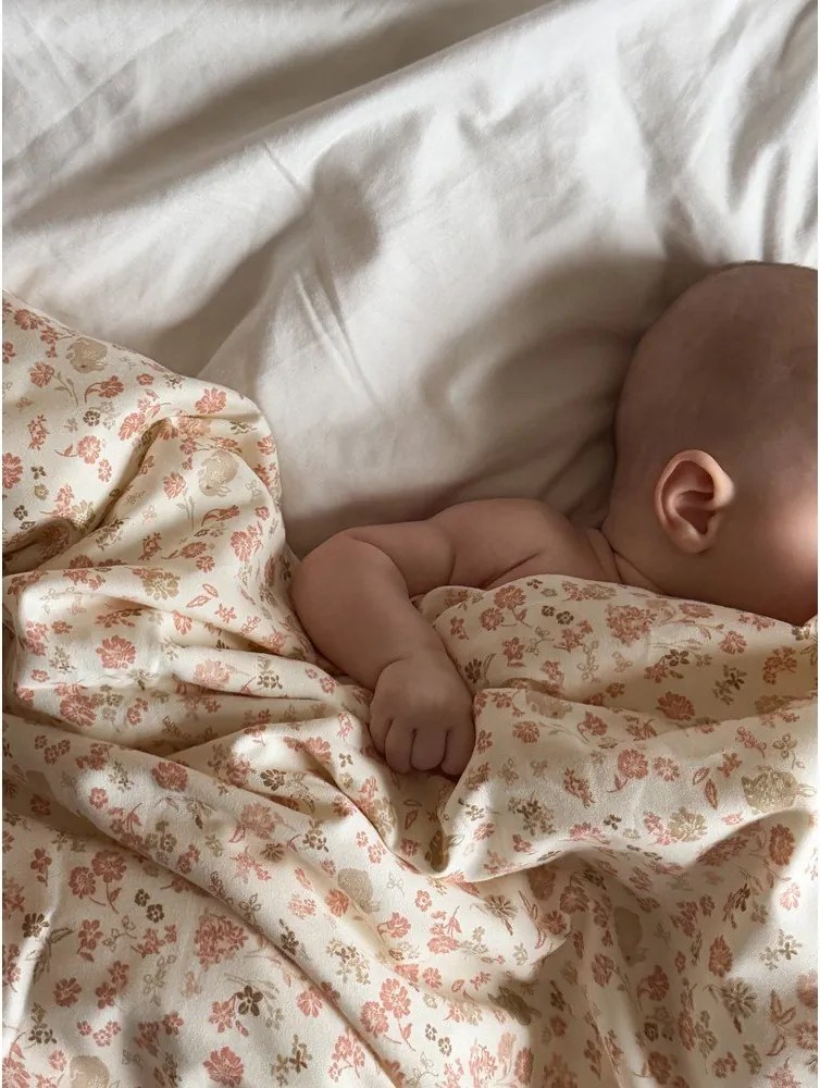 Béžová detská obliečka do postieľky z Bio bavlny 70x100 cm Augusta – Cam Cam Copenhagen