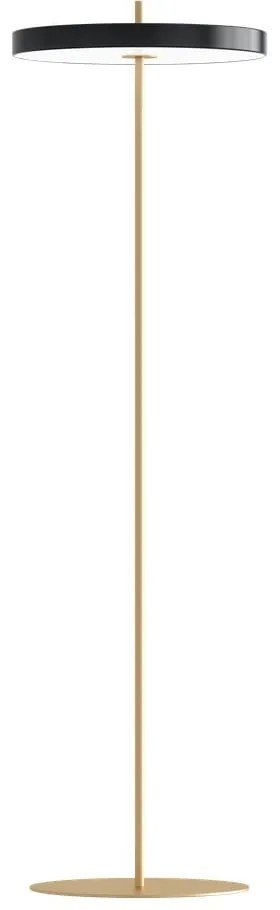 Čierna LED stojacia lampa so stmievačom s kovovým tienidlom (výška 151 cm) Asteria Floor – UMAGE