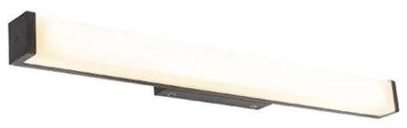 Moderné nástenné svietidlo do kúpeľne čierne 62 cm IP44 - Cascada