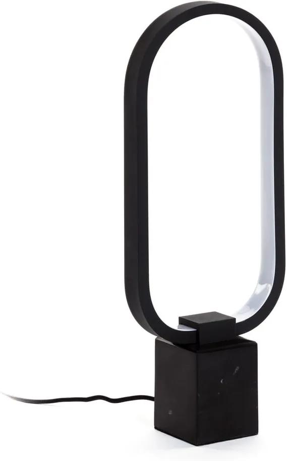 Čierna stolová lampa La Forma Cinta, výška 7 cm