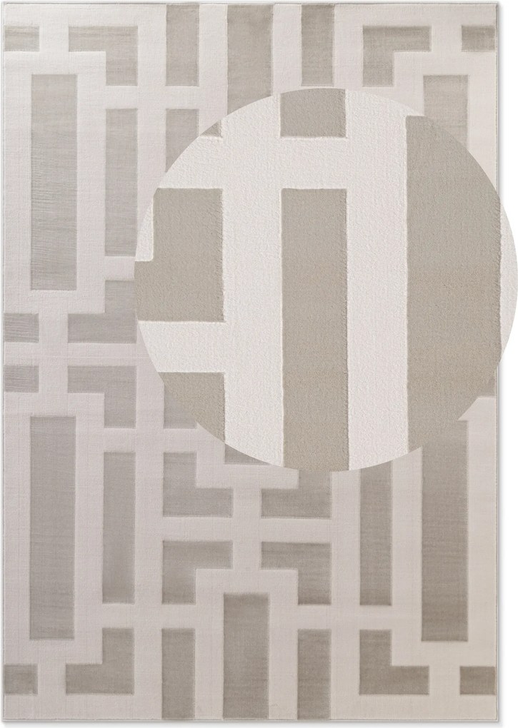 Kusový koberec Perles 106188 Cream z kolekcie Elle, 160x235, béžová, obývacia izba, ELLE Decoration