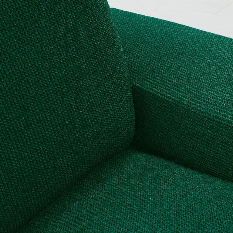 Super strečové poťahy HARMONIA zelená rohová sedačka (š. 340 - 540 cm)