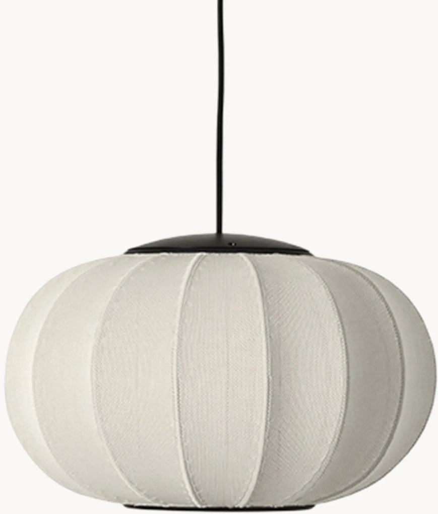 Ručne vyrobené závesné LED svietidlo Knit-Wit