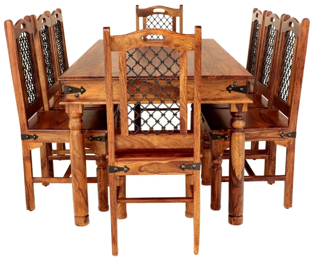 furniture-nabytek.cz - Jedálenský set pre 8 osôb Jali z indického masívu palisander