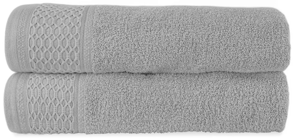 BAVLNENÉ UTERÁKY SOLANO SADA 2 KS 50X90 CM, 2 KS 70X140 CM VIACFAREBNÁ