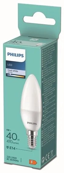 Philips 8719514313323 Žiarovka Philips LED E14, 5W, 470lm, 4000K, biela