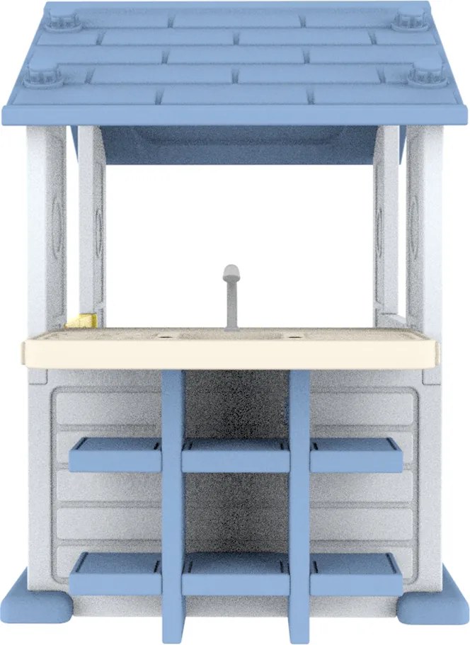 Ramiz Dom s košom a umývadlom Modrá strecha