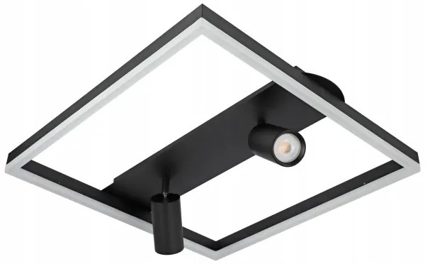 LED Stropné svietidlo LED/38W/230V + 2xGU10/30W čierna