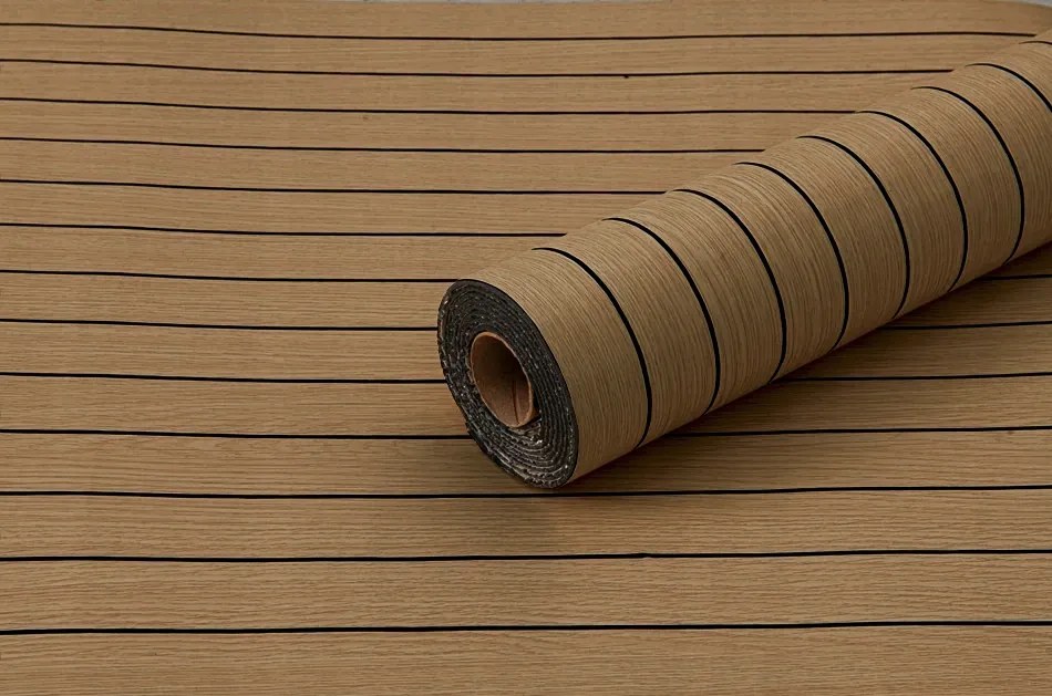 Samolepiaca PVC tapeta 280x60 cm - Lamela tmavá