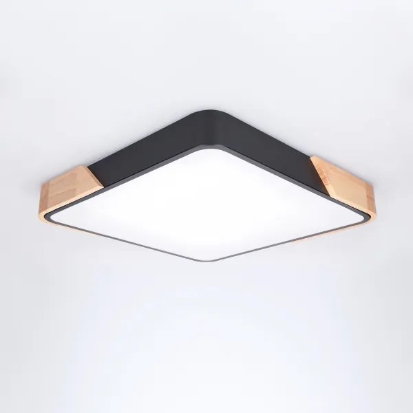 Brilagi - LED stmievateľné svietidlo PILANA LED/48W/230V dub/čierna 42x42 cm + DO