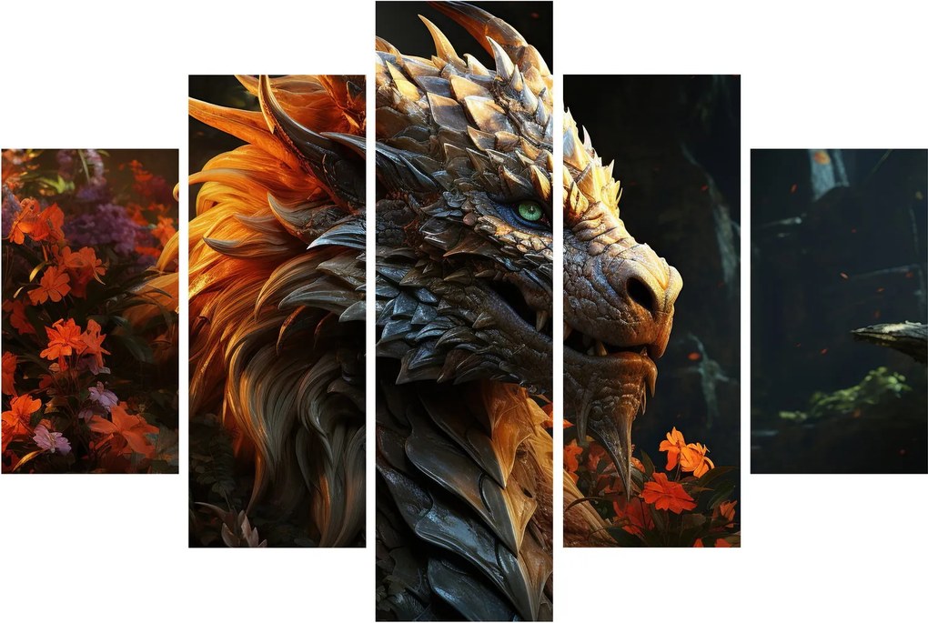 Obraz - Drak (150x105 cm)