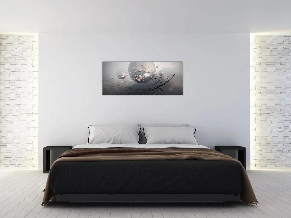 Obraz abstraktných gulí (120x50 cm)