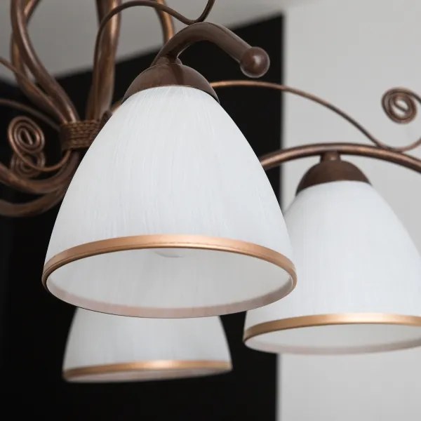 Luster na reťazi RETRO II 5xE27/60W/230V