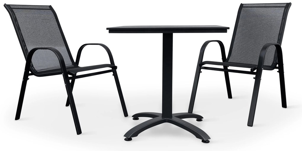 Noela Balkónový set Ristorante + 2x kovová stolička Ramada