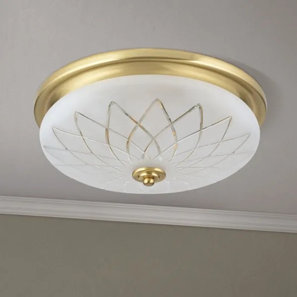 Orion DL 7-791/37 - Stropné svietidlo PORTO 2xE27/40W/230V pr. 37 cm zlatá